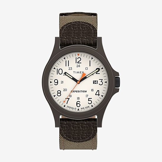 Timex Mens Brown Strap Watch Tw4b23700jt