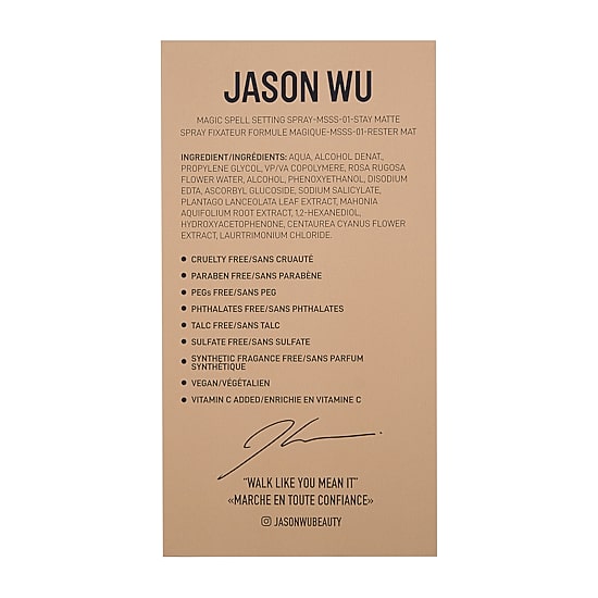 Jason Wu Beauty Magic Spell Matte Setting Spray