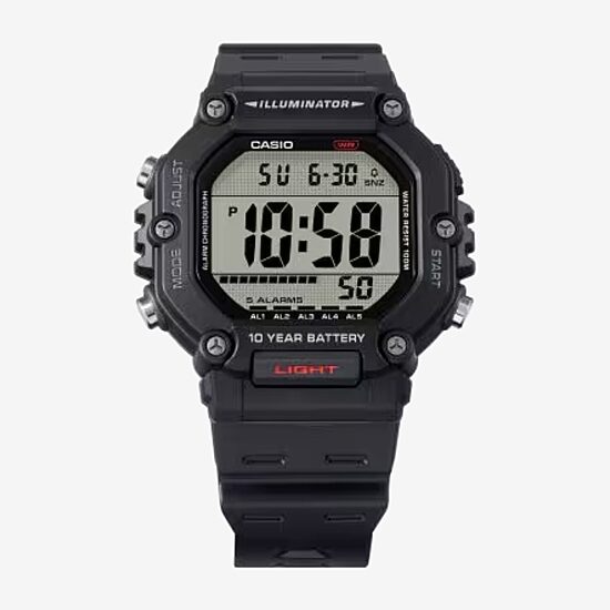 Casio Mens Digital Black Strap Watch Ae1600h-1av
