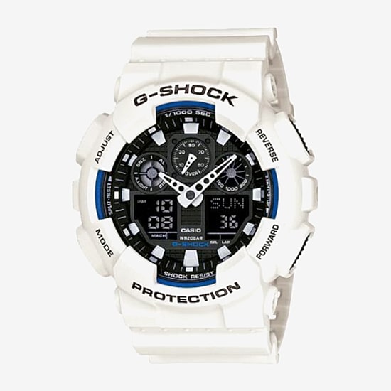 Casio G-Shock Mens White Strap Watch Ga100b-7a