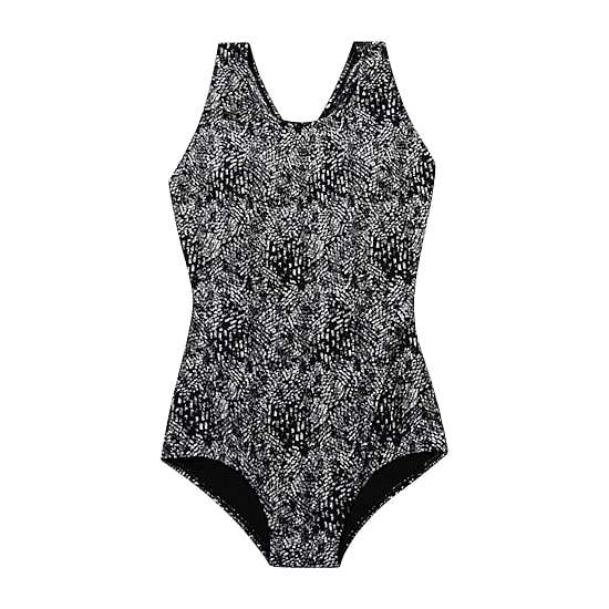 Dolfin Womens Striped Moderate Coverage One Piece Swimsuit