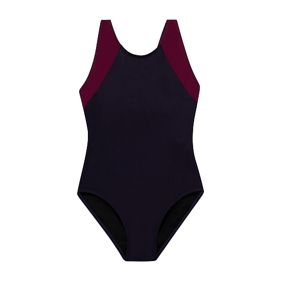 Dolfin Womens Panel Moderate Coverage One Piece Swimsuit