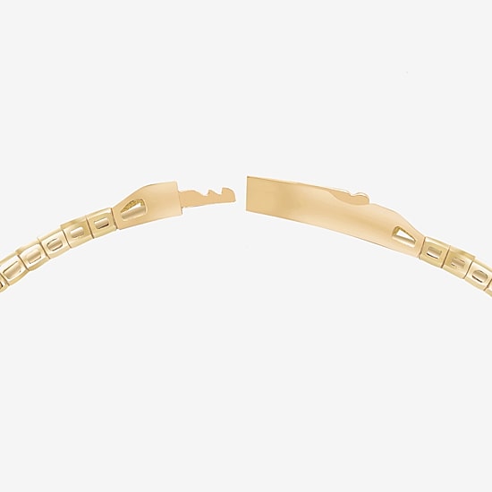 Gemstone 14K Gold Over Silver Sterling Silver Bangle Bracelet