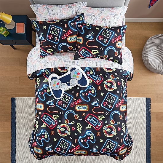 INK+IVY Kids Level Up Complete Bedding Set with Sheets