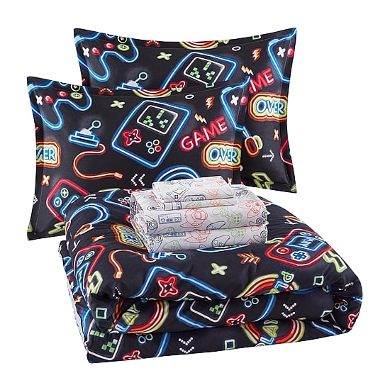 INK+IVY Kids Level Up Complete Bedding Set with Sheets