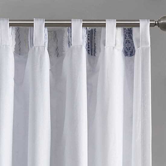 Madison Park Isabella Rod Pocket Back Tab Light-Filtering Single Curtain Panel