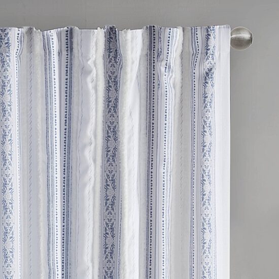 Madison Park Isabella Rod Pocket Back Tab Light-Filtering Single Curtain Panel