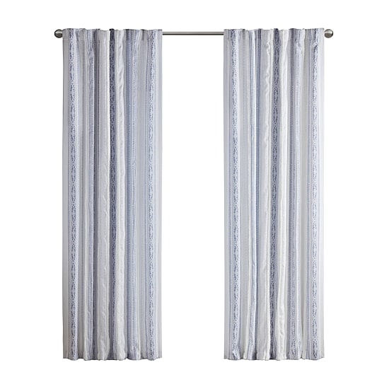 Madison Park Isabella Rod Pocket Back Tab Light-Filtering Single Curtain Panel