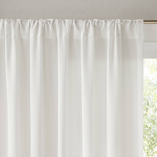 Madison Park Lexus Rod Pocket Back Tab Light-Filtering Set of 2 Curtain Panel
