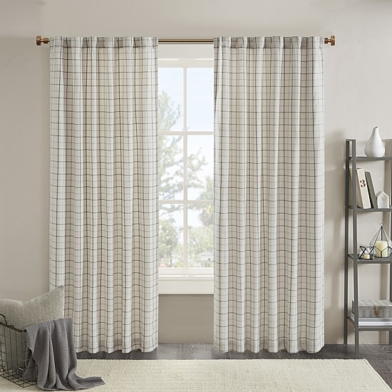 Madison Park Salford Rod Pocket Light-Filtering Single Curtain Panel