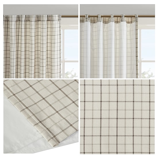Madison Park Salford Rod Pocket Light-Filtering Single Curtain Panel