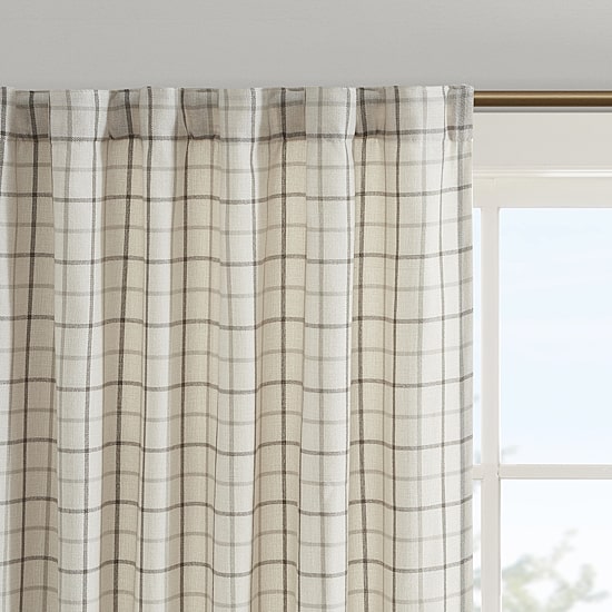 Madison Park Salford Rod Pocket Light-Filtering Single Curtain Panel