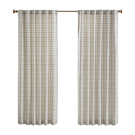 Madison Park Salford Rod Pocket Light-Filtering Single Curtain Panel