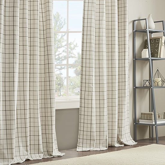 Madison Park Salford Rod Pocket Light-Filtering Single Curtain Panel
