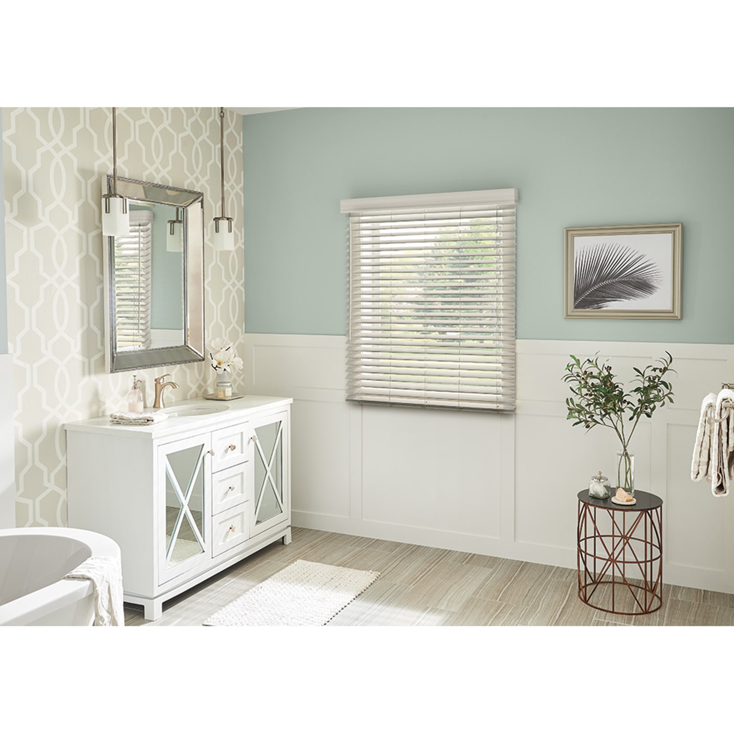 Bali 2" Custom Cordless Faux Wood Blinds