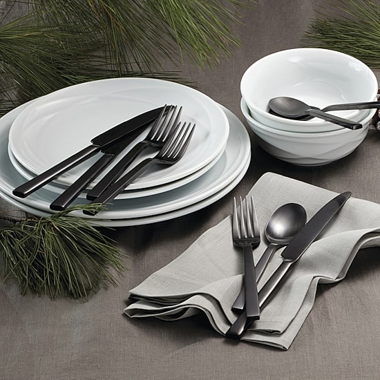 Oneida Chef's Table Black 20-pc. Everyday Flatware Set