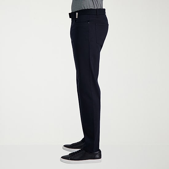 Haggar Iron Free Premium Khaki 5 Pocket Mens Comfort Waistband Straight Fit Flat Front Pant