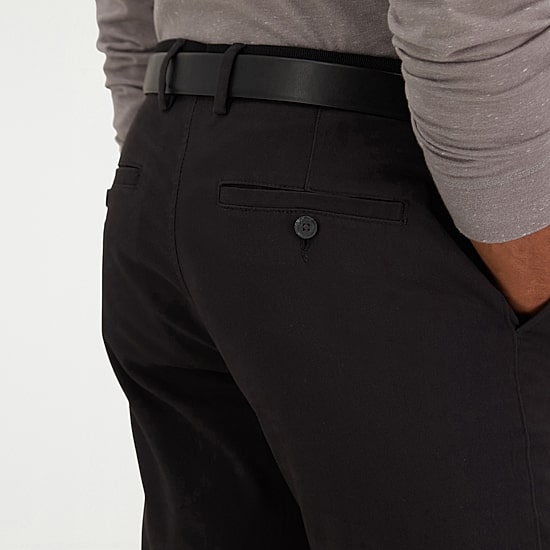 Haggar Iron Free Premium Khaki 5 Pocket Mens Comfort Waistband Straight Fit Flat Front Pant