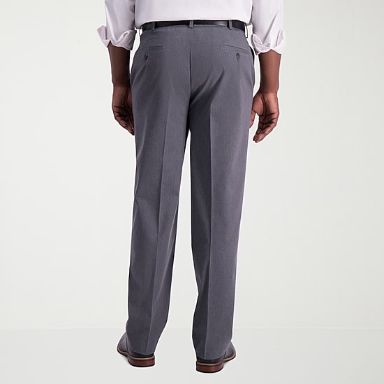 Haggar Iron Free Premium Khaki Mens Classic Fit Flat Front Pant