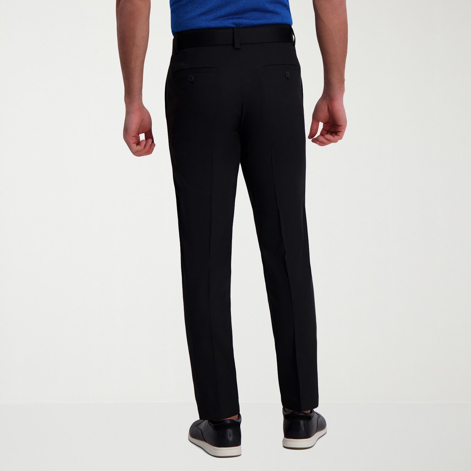 Haggar Cool Right Performance Flex Mens COMFORT WAISTBAND Straight Fit Flat Front Pant