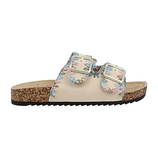 Mia Girl Lil Chrisse Little & Big Kid Girls Adjustable Strap Footbed Sandals