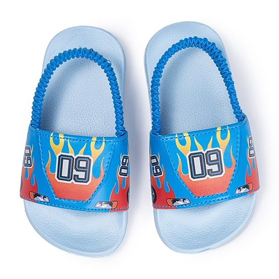 Ground Up Toddler Boys Racecar Slide Sandals