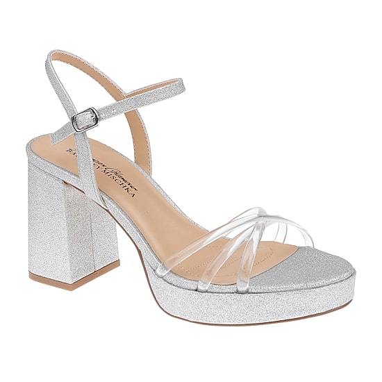 American Glamour Badgley Mischka Womens Madira Heeled Sandals