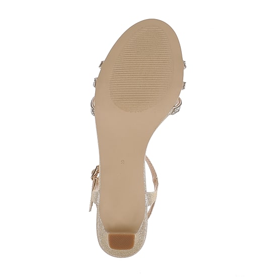 American Glamour Badgley Mischka Womens Kan Heeled Sandals