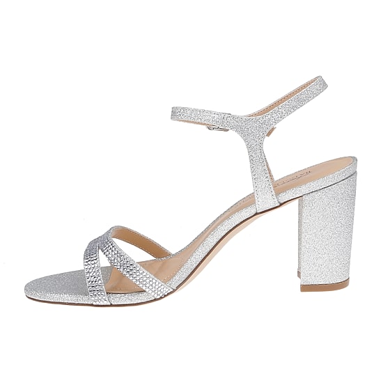 American Glamour Badgley Mischka Womens Kar Heeled Sandals