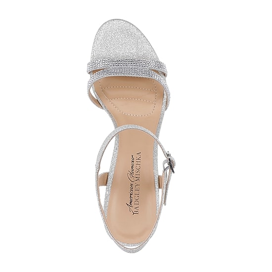 American Glamour Badgley Mischka Womens Kar Heeled Sandals