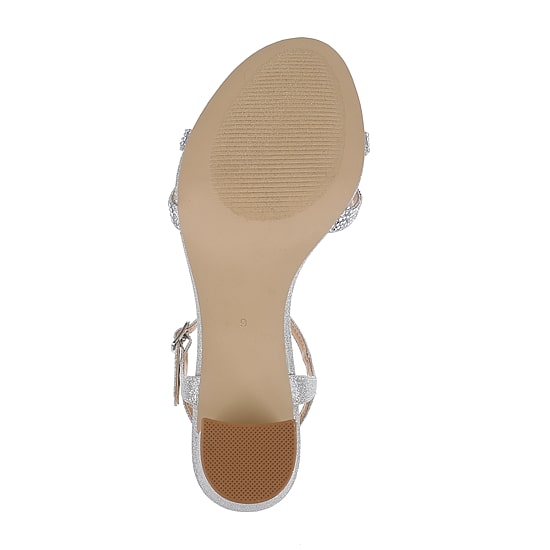 American Glamour Badgley Mischka Womens Kar Heeled Sandals