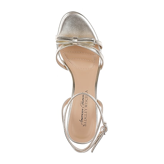American Glamour Badgley Mischka Womens Millicent Heeled Sandals