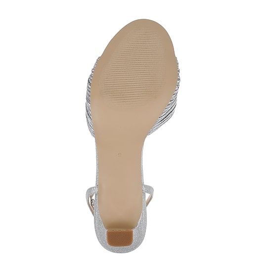 American Glamour Badgley Mischka Womens Maisie Heeled Sandals