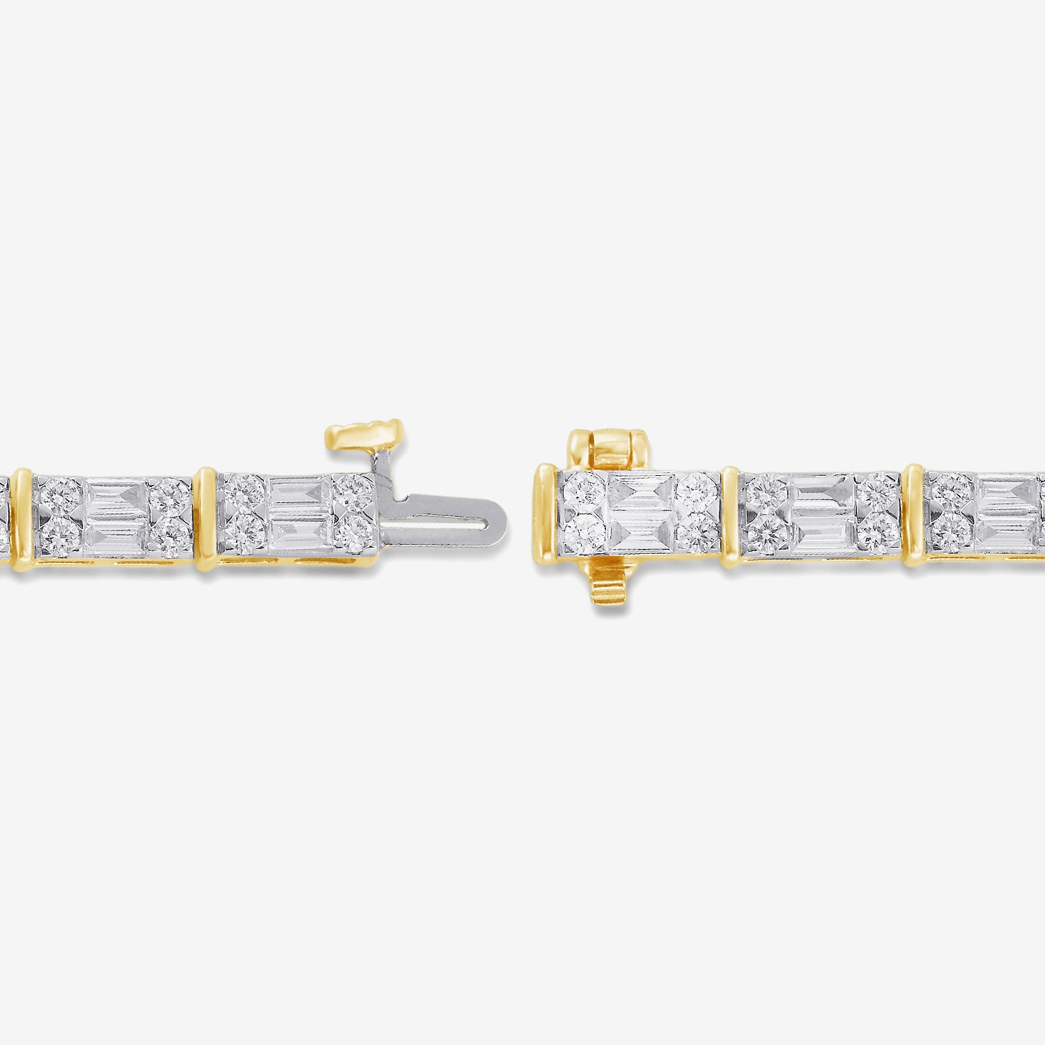 Womens 3 CT. T.W. Lab Grown White Diamond 10K Gold Tennis Bracelet