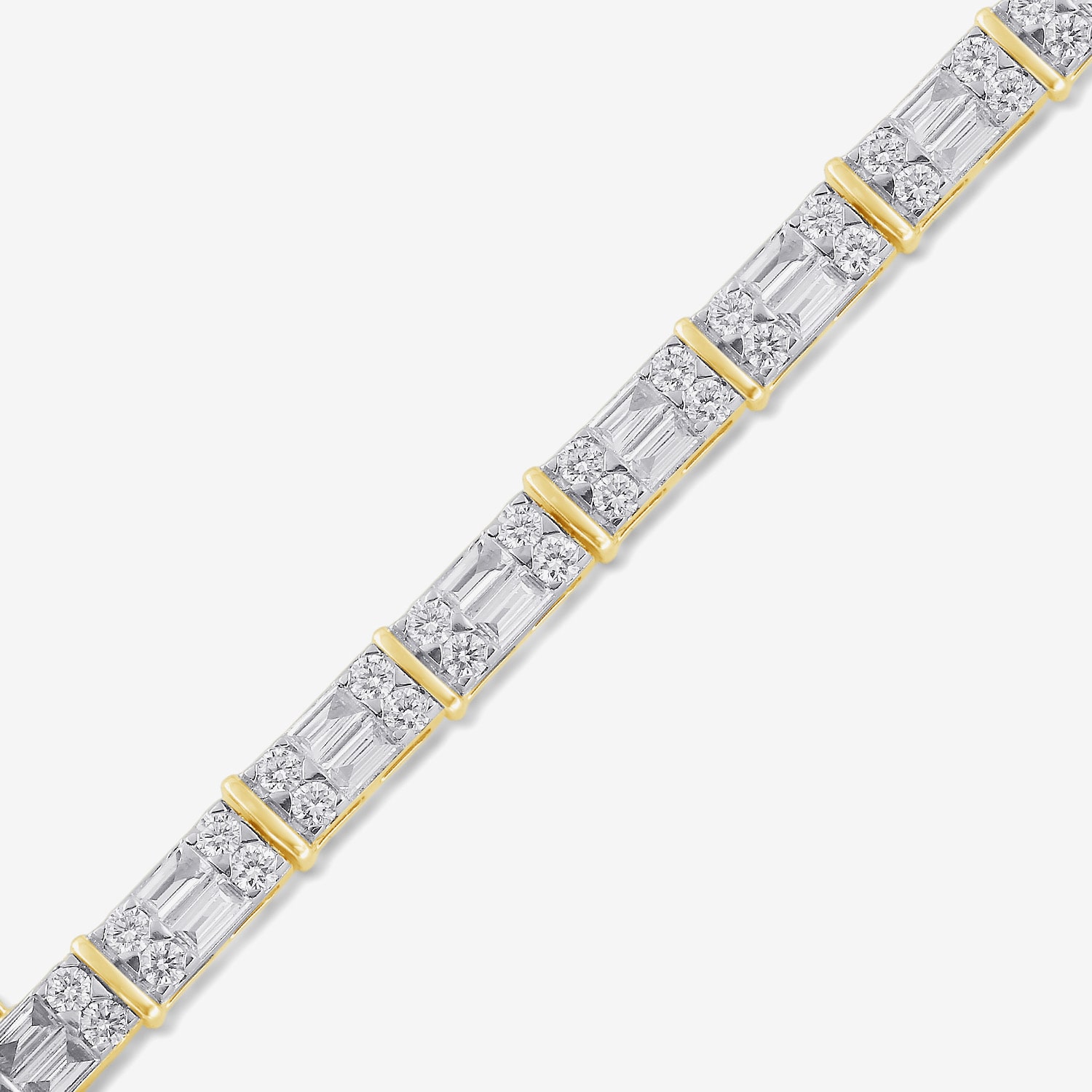 Womens 3 CT. T.W. Lab Grown White Diamond 10K Gold Tennis Bracelet