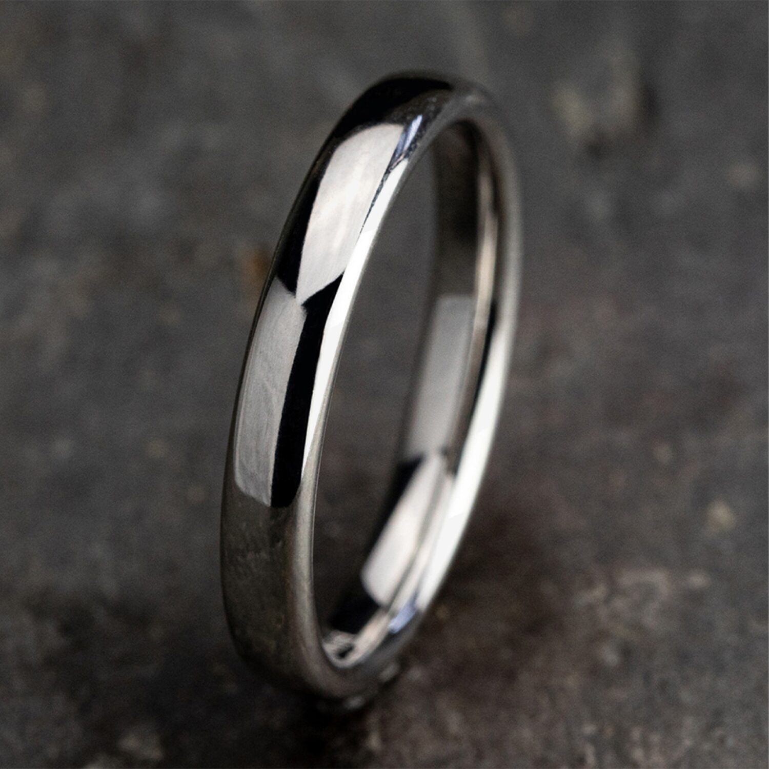 Womens 10K Yellow Gold 3MM Comfort-Fit Wedding Band