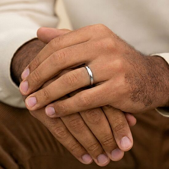 Womens 3MM Platinum Wedding Band