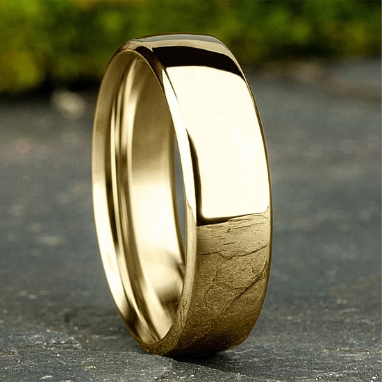 Unisex Adult 6.5MM 10K Gold Wedding Band