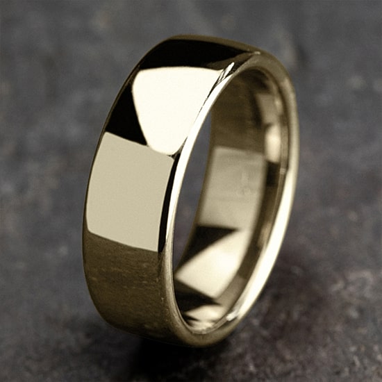 Unisex Adult 7.5MM 10K Gold Wedding Band