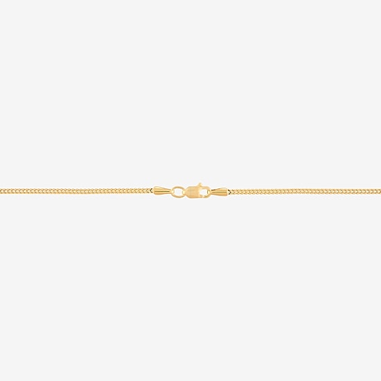 Crucifix Mens 10K Gold Cross 22 Inch Pendant Necklace
