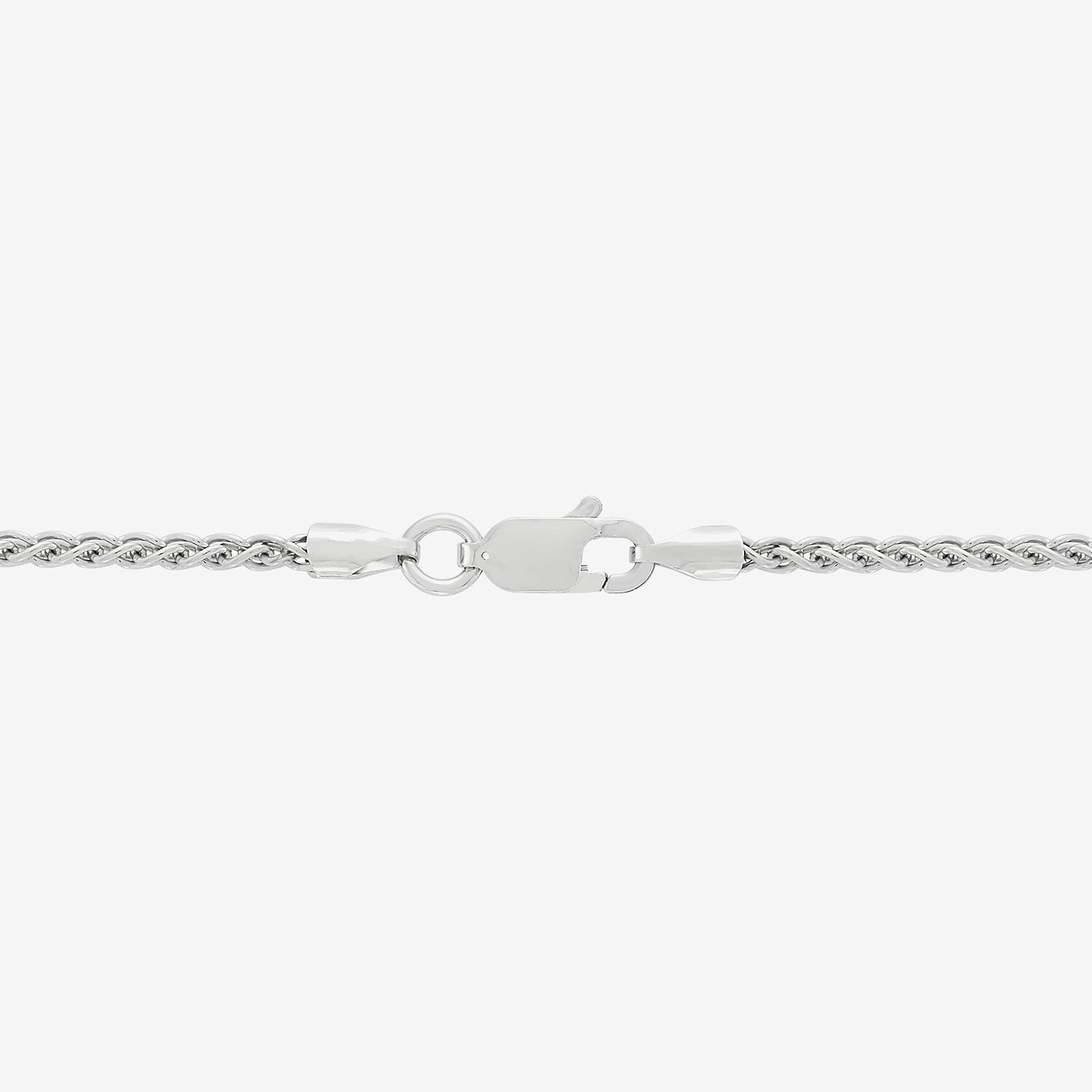 Made in Italy Womens Sterling Silver Inch Wheat Chain Necklace