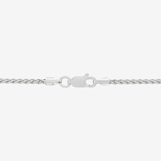 Made in Italy Womens Sterling Silver 18 Inch Wheat Chain Necklace
