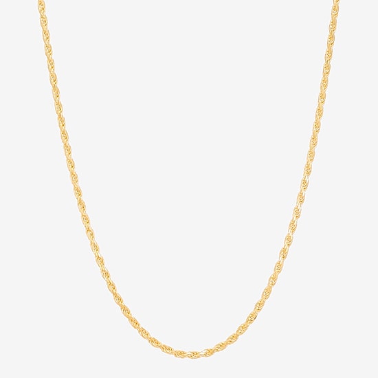 Made in Italy Womens 14K Gold Over Silver 20 Inch Chain Necklace