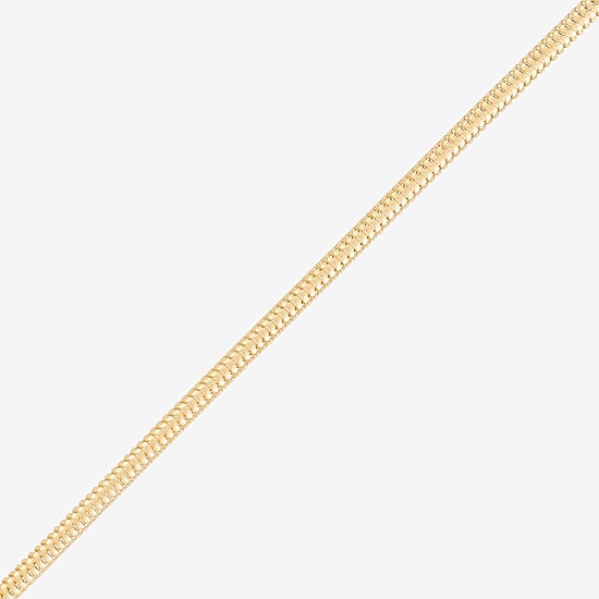 Made in Italy Womens 14K Gold Over Silver 18 Inch Snake Chain Necklace