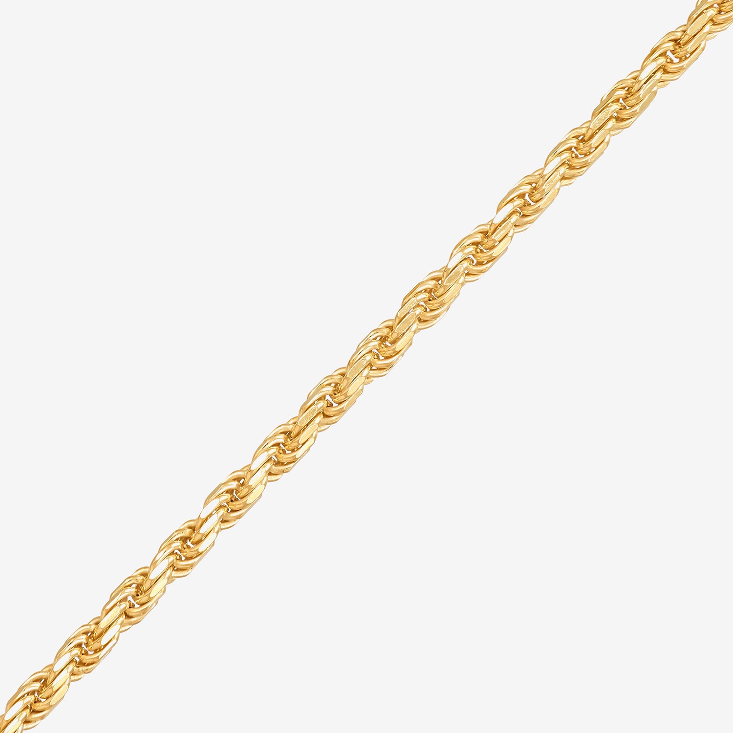 Made in Italy Womens 14K Gold Over Silver 20 Inch Rope Chain Necklace