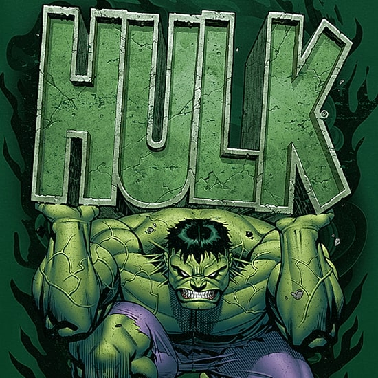 Mens Crew Neck Short Sleeve Regular Fit Hulk Graphic T-Shirt