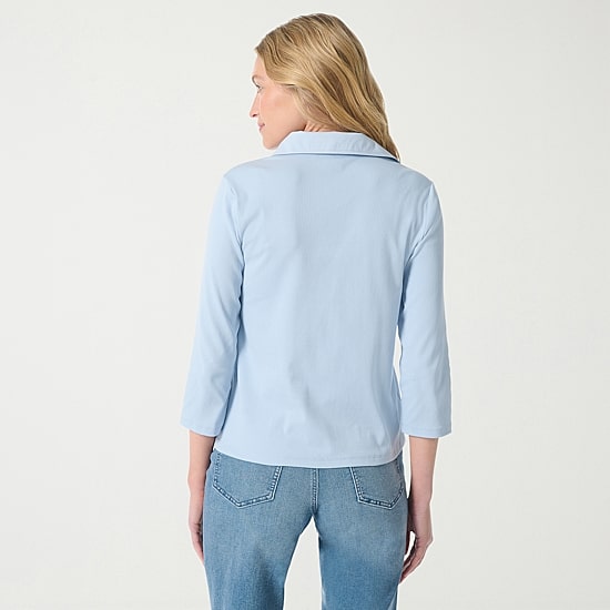 Gloria Vanderbilt Women's 3/4 Sleeve Neve Shirt