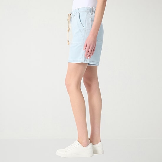 Gloria Vanderbilt Womens 7" Mid Rise Denim Short