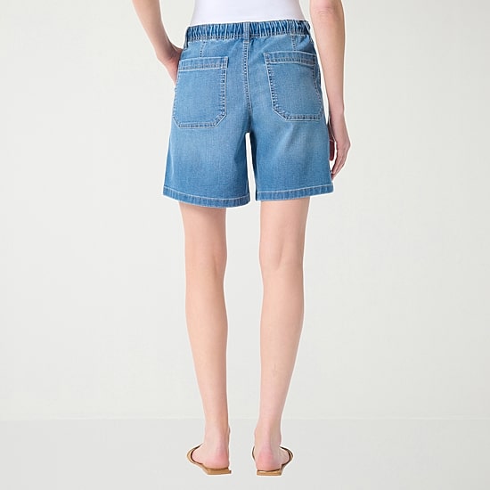 Gloria Vanderbilt Womens 7" Denim Short