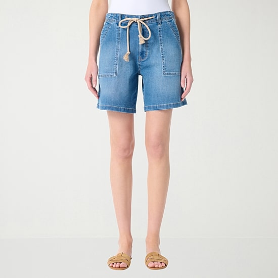 Gloria Vanderbilt Womens 7" Denim Short